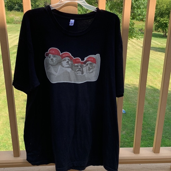 American Apparel Other - Trump Maga Black Keep & bear Mount Rushmore size 2 Xl shirt.  Made in the USA